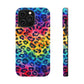 Bespattered Facade Rainbow Watercolor Leopard MagSafe Tough Case