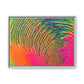 Bespattered Facade Neon Puddle Framed Canvas Art Print | 3 Frame Colors | Multiple Sizes
