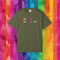 Bespattered Facade Rainbow Unfortunately Straight Colorful LGBTQ+ Pride Premium Unisex Comfort Colors Garment Dyed 100% Cotton T-Shirt
