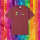 Bespattered Facade Rainbow Unfortunately Straight Colorful LGBTQ+ Pride Premium Unisex Comfort Colors Garment Dyed 100% Cotton T-Shirt
