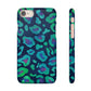 Bespattered Facade Emerald Leopard Snap Case