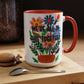 "We're All In This Together..." Rainbow Flowers Mug | Eight Colors | 11oz or 15oz