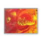 Bespattered Facade Flamin' Hot Framed Canvas Art Print | 3 Frame Colors | Multiple Sizes