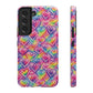 Bespattered Facade Rainbow Graffiti Hearts Impact-Resistant Case