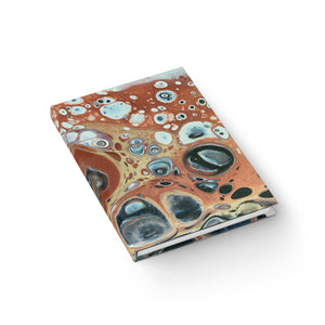 Bespattered Facade Warm Metallic Neutrals Notebook - Lined Pages