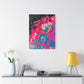 Bespattered Facade Fluid Art Abstract Painting Stretched Matte Canvas Art Prints | Multiple Sizes