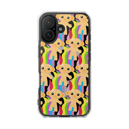 Bespattered Facade 90s Flashback Rainbow Trolls MagSafe Clear Impact Cases