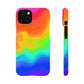 Bespattered Facade Rainbow Heat Map Snap Case