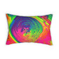 Bespattered Facade Tasty Neons Lumbar Throw Pillow
