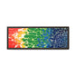 Bespattered Facade Rainbow Seaside Framed Canvas Art Print | 3 Frame Colors | Multiple Sizes