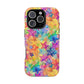 Bespattered Facade Rainbow Stars Impact-Resistant Case