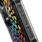 Bespattered Facade Rainbow Paint Splatter Leopard MagSafe Clear Impact Cases