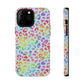 Bespattered Facade Bright Rainbow Leopard Impact-Resistant Case