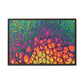Bespattered Facade Neon Butterfly Framed Canvas Art Print | 3 Frame Colors | Multiple Sizes