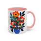 "I'm a Sensitive Little Menace" Rainbow Flowers Mug | Eight Colors | 11oz or 15oz
