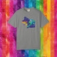 Bespattered Facade Rainbow Ally Gator Colorful LGBTQ+ Pride Premium Unisex Comfort Colors Garment Dyed 100% Cotton T-Shirt