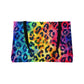 Bespattered Facade Rainbow Watercolor Leopard Weekender Beach Tote Bag