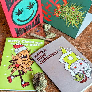 Mixed Holiday Stoner Greeting Cards, Set of 24