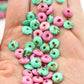 Bead Bundle: Handmade Saucer Disc Spacer Bone Beads, 9x3mm, 5 Strands & Colors, 300+ Beads
