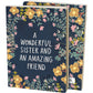 A Wonderful Sister and An Amazing Friend Double-Sided Journal