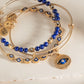 Untamed Evil Eye Lapis Bangle