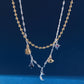 Moon Magic 2 Row Charm Necklace