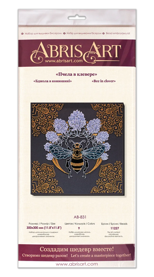 Bead Embroidery Kit - Bee in clover AB-831