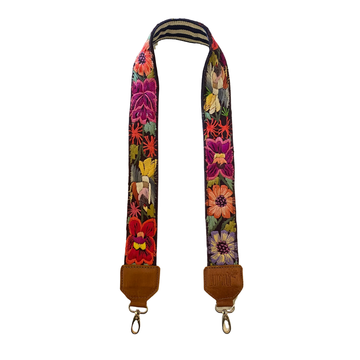 Leather Vintage Upcycled Purse | Camera | Guitar Strap - Guatemala