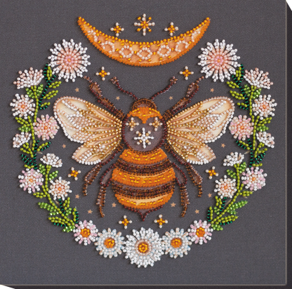 Mid-sized Bead Embroidery kit - Honey dream