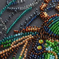 Mid-sized bead embroidery kit - Emerald beetle AMB-105