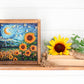 Bead embroidery kit - Sunflowers in night's embrace AMB-111