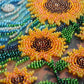 Bead embroidery kit - Sunflowers in night's embrace AMB-111