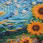 Bead embroidery kit - Sunflowers in night's embrace AMB-111