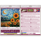 Bead embroidery kit - Sunflowers in night's embrace AMB-111