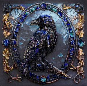 Mid-sized bead embroidery kit - Shade of night
