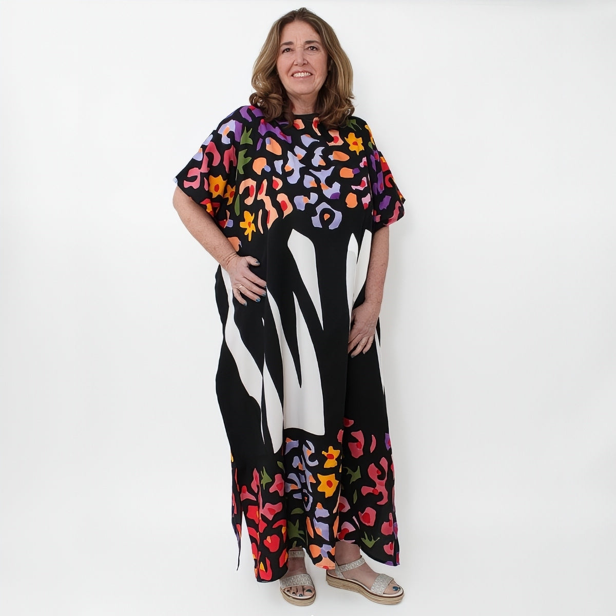 Vibrant Wildflower Maxi Dress