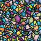 Abstract Color Mix Q 72 Piece Pocket Jigsaw Puzzle Curiosi