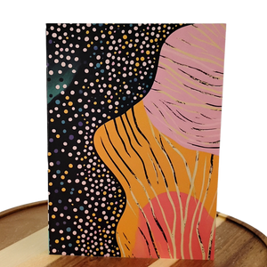 Abstract Dot Greeting Card - Blank Inside