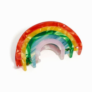 Rainbow Acetate Hair Claw Clip