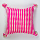 Antigua Pillow - Neon Pink and Yellow