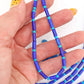 Night Sky Blue Bone Tube Beads & Round Spacers, 4x8mm