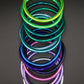 Aurora Borealis Set Thai Buddhist Temple Bracelets, Mantra Bangle, Thick, Sizes Available