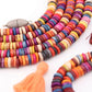 8-9mm Autumn Spice Multi Color Natural Heishi Spacer Beads