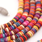 8-9mm Autumn Spice Multi Color Natural Heishi Spacer Beads
