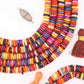 8-9mm Autumn Spice Multi Color Natural Heishi Spacer Beads