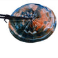 African Wax Print Fan, Handmade in Ghana