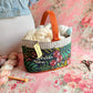Meadow Caddy – Handmade USA Floral Yarn & Notions Organizer