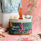 Meadow Caddy – Handmade USA Floral Yarn & Notions Organizer