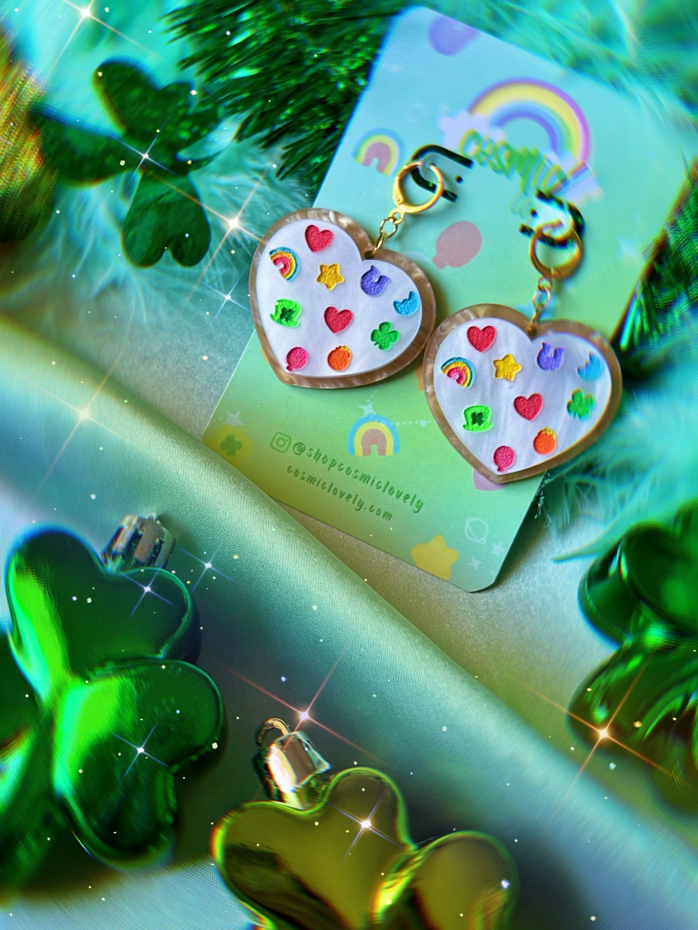 Charmed Sugar Cookie Heart Earrings