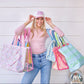 Petals & Plumes Oversized Tote Bag with Wallet